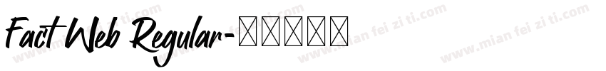 Fact Web Regular字体转换